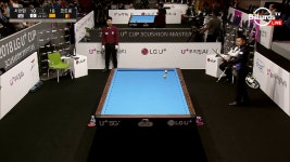 집중력을 발휘한 서현민의 2뱅크샷_2018 LG U⁺컵 3쿠션 마스터스... 발휘한 서현민의 2뱅크샷_2018 LG U⁺컵 3쿠션 마스터스 8강 2경기