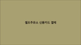 셀프주유소 신용카드결제 - kakaoTV 셀프주유소 신용카드결제