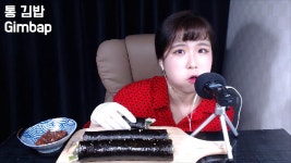 역시 한입이쥐!!!!먹방 [콩수니] - kakaoTV 통김밥 ASMR Real eating soun !!!! 역시 한입이쥐!!!!먹방 [콩수니]
