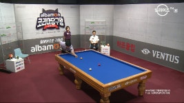 [당구-3쿠션] 행운이 따른 홍철의의 3연속 득점_준결승_2018 알바몬 코리아당구왕 2차대회 - kakaoTV [당구-3쿠션] 행운이 따른 홍철의의... 