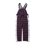 THEBOUNCE 비에스래빗BSR WATERPROOF OVERALL TRACK PANTS CHECK NAVY