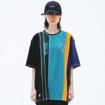 THEBOUNCE 프롬마크FMK x KOMPACKT 멀티 믹스 컷 티셔츠 1(FMK19SSIN-62)EMERALD GREEN