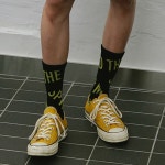 THEBOUNCE 브라운브레스에스티엠 양말STM SOCKSWHITE