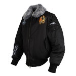 THEBOUNCE 월하정인 Bomber jacket_BLACK