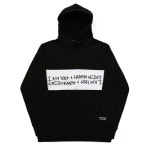환영합니다.더엑스샵입니다. 아임낫어휴먼비잉 후드_BASIC LOGO FLAG LOGO HOODIE_BK/WH