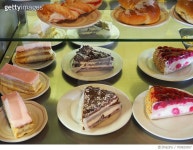 700825057 | 게티이미지코리아 | High Angle View Of Various Desserts In Display Case At Store Royalty-Free 이미지
