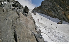 700852057 | 게티이미지코리아 | Panoramic View Of People On Mountain Against Sky Royalty-Free 이미지