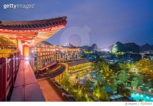 702550695 | 게티이미지코리아 | Spa resort at dusk Royalty-Free 이미지