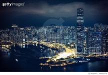 668895506 | 게티이미지코리아 | Elevated view of Hong Kong at night Royalty-Free 이미지
