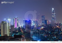 671193132 | 게티이미지코리아 | Saigon, when viewed from MH tower at sunset. Royalty-Free 이미지