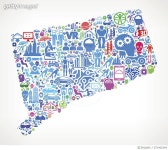 671461944 | 게티이미지코리아 | Connecticut Future and Futuristic Technology Vector Icon Background Royalty-Free 이미지