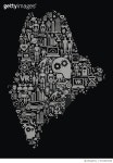 674407836 | 게티이미지코리아 | Maine Future and Futuristic Technology Vector Icon Black Background Royalty-Free 이미지