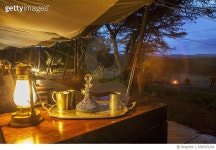 656555264 | 게티이미지코리아 | A safari camp at night under starry sky Rights-Managed 이미지