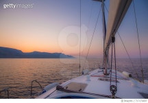 717174007 | 게티이미지코리아 | Close-up of sailboat at the sunrise, Croatia Rights-Managed 이미지