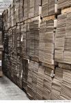 86433648 | 게티이미지코리아 | Stacks of collapsed boxes on pallets Royalty-Free 이미지