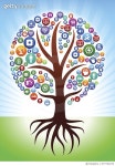 677732470 | 게티이미지코리아 | Tree with Roots Future and Futuristic Technology Vector Button Pattern Royalty-Free 이미지