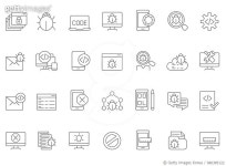 680385122 | 게티이미지코리아 | Programming icons Royalty-Free 이미지