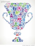 682366672 | 게티이미지코리아 | Trophy Modern Education and College Degree Icon Pattern Royalty-Free 이미지