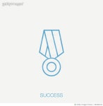 687803154 | 게티이미지코리아 | Success icon on gray background Royalty-Free 이미지