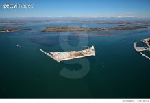 674736210 | 게티이미지코리아 | Aerial view of the Mose Project Rights-Managed 이미지