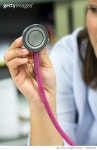 728914267 | 게티이미지코리아 | Cropped Image Of Female Doctor Holding Stethoscope Royalty-Free 이미지