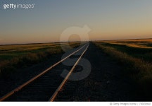 730253647 | 게티이미지코리아 | Railroad Tracks Against Clear Sky During Sunset Royalty-Free 이미지