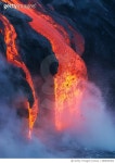 오션숯불갈비&라바짜(LAVAZZA) | 688054060 | 게티이미지코리아 | Lava flowing into the Pacific Ocean Royalty-Free 이미지