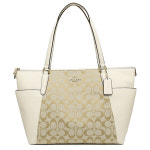 [해외] 【라쿠텐 시장】코치 화이트 아울렛 COACH F37231 IMDQC 시그니처 아바 토트화이트 라이트 카키/쵸크 브랜드 숍 AXES