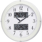 라쿠텐 - 【お取り寄せ】4FY622SR03 電波掛時計 リズム時計 ピュアカレンダー622 壁掛け時計 電波時計 電波掛け時計 電波掛時計 壁掛時計... 