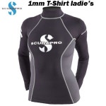 S다이버스마린 | 여성용 마린 웨어 여성용기모소재 채용 비드바이 - 해외 전문... (S프로) 1 mm T-SHIRT 슈퍼 스트레칭 여성용 마린 웨어 여성용기모소재 채용