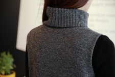 [OZ-J3118/이자벨폴라배색조끼/마지막3벌세일!!] Tiramisu [OZ-J3118/이자벨폴라배색조끼/마지막3벌세일!!]