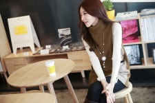 [OZ-J3118/이자벨폴라배색조끼/마지막3벌세일!!] Tiramisu [OZ-J3118/이자벨폴라배색조끼/마지막3벌세일!!]