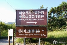 미숭산자연휴양림 관광 정보와 주변 관광 명소 및 근처 맛집 여행 정보