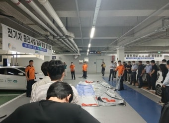 광명소방서, 공영 주차장 관리자 대상 전기차 화재 예방을 위한 교육:경인투데이뉴스 ≪경인투데이뉴스≫ 광명소방서, 공영 주차장 관리자 대상...