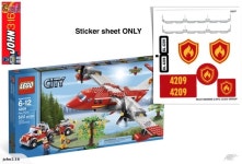 LEGO CITY ** STICKERS ** for 4209 FIRE PLANE | Trade Me LEGO CITY ** STICKERS ** for 4209 FIRE PLANE