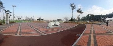 사진담기 - 배산체육공원의 주차장 모습