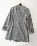 K674*【未使用】定価3.4万円◎*イタリア製生地使用*バナナリパブリック*千鳥格子柄*ウール*ノーカラー/コート*ホワイト... 