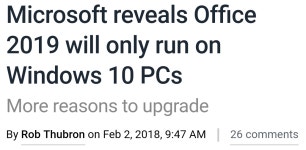 MS office 2019는 윈도우 10 에서만 가능 - 오픈이슈갤러리 - 인벤 웹진 인벤 : MS office 2019는 윈도우 10 에서만 가능