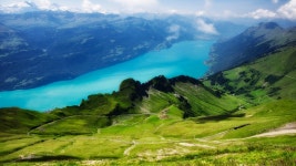 Switzerland Wallpaper, Nature / Forest: Switzerland, Alps, mountains, meadows, lake