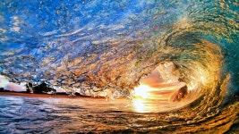 Sea Wallpaper, Nature / Water: Sea, Ocean, Water, sunset, sunrise, sun, wave