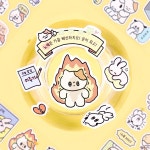 텐바이텐 10X10 : 대시앤도트 뽀작뽀작 감정 버라이어티 스티커 팩 (8종 SET)