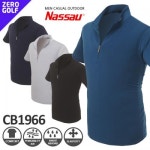 [Nassau] 낫소 심플 하프집업 남성 반팔티셔츠 Model No_CB1966
