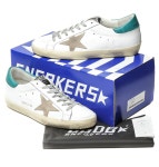 대한민국 대표 명품쇼핑몰 위버럭스입니다. 골든구스 빈티지 올래더슈퍼스타 로우탑 (화이트+스카이블루배색)17SS - G30MS590 B33