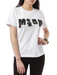 MSGM 태슬 비즈로고여성 라운드 티 (화이트)2441MDM106 184299 01