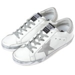 골든구스 빈티지 올래더 슈퍼스타 여성 로우탑 (화이트-메탈릭실버스타)GCOWS590 E36