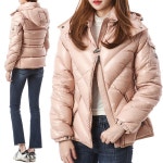 몽클레어 BROUEL 로고패치 포켓 구스다운 슬림 후드 패딩점퍼 (소프트핑크)20FW - 1B51200 C0064 512