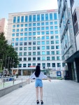  볼수록 매력있어♥윙스몰 다리 길어보이고 너무 좋아요  너무 타이트 하지도 않고  편하게 여름 내내 입을 거 같리뷰 - 윙스몰
