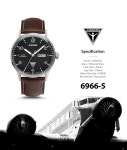 6966-5 가죽 남자시계 공식 수입 정품 - 사는 게 즐겁다! 롯데닷컴