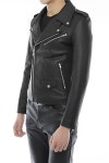 [206 HOMME by LEE YOUNG JUN]2014-15 F/W NEW COLLECTIONMINIMAL GOAT SLIM-FIT TWO-WAY ZIPPER BIKER JACKETMAN + WOMAN(LT-092)206... 