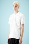 DOT-PATTERN COLLAR WHITE T(TH-011WE)▶{한정수량}◀206 HOMME online shop DOT-PATTERN COLLAR WHITE T(TH-011WE)▶{한정수량}◀